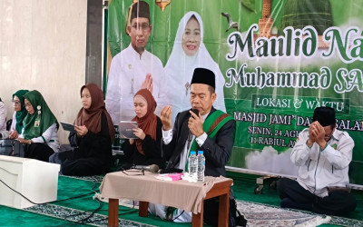 MAN Balikpapan Gelar Peringatan Maulid Nabi Muhammad SAW 1448 H Khidmat di Masjid Jami Darussalam