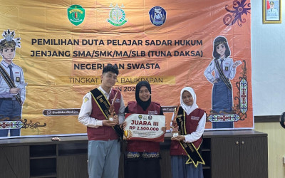 Sabet Juara 3 Duta Pelajar Sadar Hukum 2026, MAN Balikpapan Siap Melaju ke Tingkat Provinsi